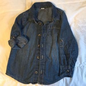 Boys 5t denim button down